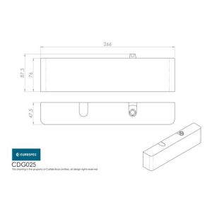 Eurospec Overhead Door Closer Silver En2-5 By Spring C/W Back Check C/W Fig 6 Bracket CDG025/SV