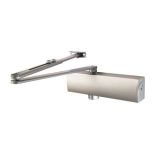 Eurospec Overhead Door Closer Silver En2-5 By Spring C/W Back Check C/W Fig 6 Bracket CDG025/SV