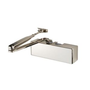 Eurospec Overhead Door Closer Polished Nickel C/W Bc Fig 6 Bracket Full Cover And Armset CDG420/PNP