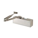Eurospec Overhead Door Closer Satin Nickel En2-4 C/W Bc Fig 6 Bracket Full Cover And Armset CDG420/SNP