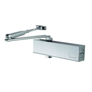 Eurospec DCS2026BC/SV Overhead Door Closer Variable Power Size 2-6 C/W Backcheck & Fig 66 Bracket Silver