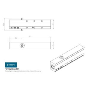 Eurospec DCS2026BC/SV Overhead Door Closer Variable Power Size 2-6 C/W Backcheck & Fig 66 Bracket Silver