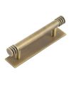 Frelan Hoxton Sturt Cabinet Handle on Back Plate 96mm cc Antique Brass HOX450AB-HOX5050AB