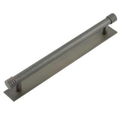 Frelan Hoxton Sturt Cabinet Handle on Back Plate 224mm cc Dark Bronze HOX460DB-HOX5060DB
