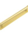 Frelan Hoxton Sturt Cabinet Handle on Back Plate 224mm cc Satin Brass HOX460SB-HOX5060SB