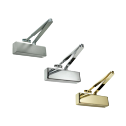 Rutland TS.3204 Door Closer, BC c/w Cover, Flatbar Armset Satin Brass - Image 3