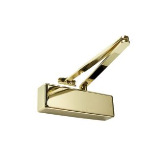 Rutland TS.3204 Door Closer, BC c/w Cover, Flatbar Armset Satin Brass