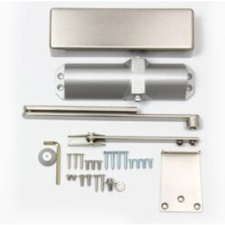 Rutland TS.3204 Door Closer, BC c/w Cover, Flatbar Armset Satin Brass - Image 2