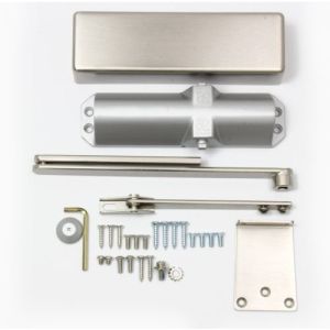 Rutland TS.3204 Door Closer, BC c/w Cover, Flatbar Armset Satin Brass