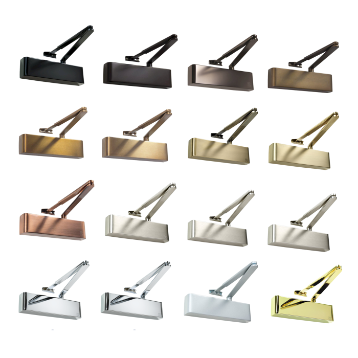 TS.9205 Door Closer DABC c/w Semi-Radius Cover, Flatbar Armset