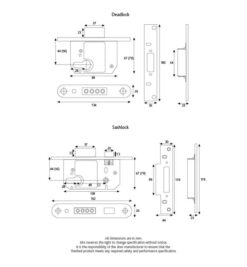 ERA 233-61A BS8621 Euro Mortice Deadlock Keyless Egress 64mm Polished Chrome - Image 2