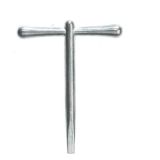 ERA 501-96 Rim Budgest Lock Steel T key 114mm Bright Steel Finish