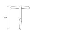 ERA 501-96 Rim Budgest Lock Steel T key 114mm Bright Steel Finish - Image 2