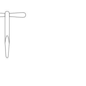 ERA 501-96 Rim Budgest Lock Steel T key 114mm Bright Steel Finish