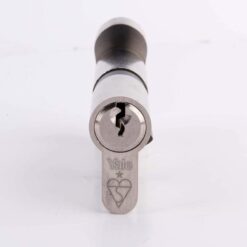Yale PKMT3030-NP – KM Superior 1 Star Euro Cylinder Lock – Thumb Turn – 30/30 (70mm) / 30:10:30 – Nickel Finish – High Security – 2 Cylinders - Image 2