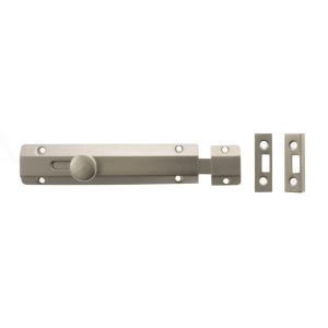 Atlantic Solid Brass Surface Door Bolt 6″ – Satin Nickel