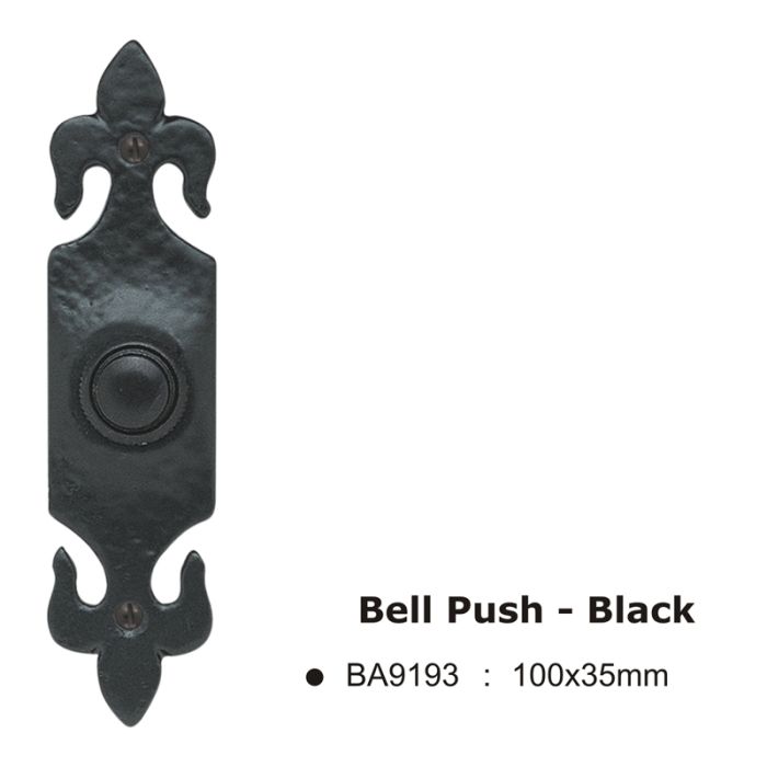 Bell Push – Black -100X35MM