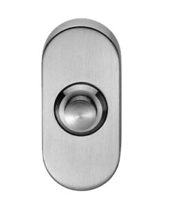 Eurospec Oval Bell Pushes Satin Stainless Steel