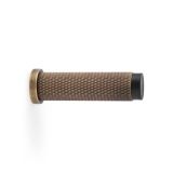 Alexander And Wilks Brunel Diamond Knurled 75mm Cylinder Doorstop Ant Brass AW600-75-AB