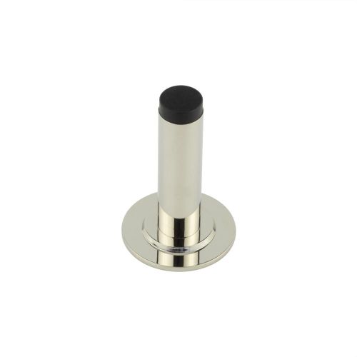 Burlington Plain Wall Mounted Door Stops Stepped Rose Polished Nickel