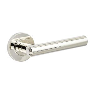 Richmond Door Handles Plain Rose Polished Nickel