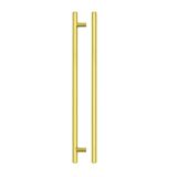 Zoo Hardware TDFPT-224-284BG T Bar Cabinet handle 224mm CTC, 284mm Total length Brushed Gold Finish