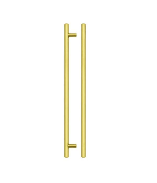 Zoo Hardware TDFPT-224-284BG T Bar Cabinet handle 224mm CTC, 284mm Total length Brushed Gold Finish
