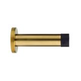 Zoo Hardware ZAS07-PVDSB Door Stop – Cylinder – 70mm Projection With Rose – PVD Satin Brass
