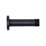 Zoo Hardware ZAS07-PCB Door Stop – Cylinder – 70mm Projection With Rose – Powder Coated Matt Black