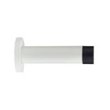 Zoo Hardware ZAS07-PCW Door Stop – Cylinder – 70mm Projection With Rose – Powder Coated Matt White