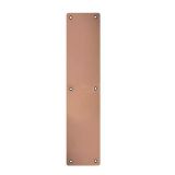 Zoo Hardware ZAS32RB-PVDBZ Finger Plate – Blank (Rounded Corner) 75mm x 350mm – Rosso – PVD Bronze
