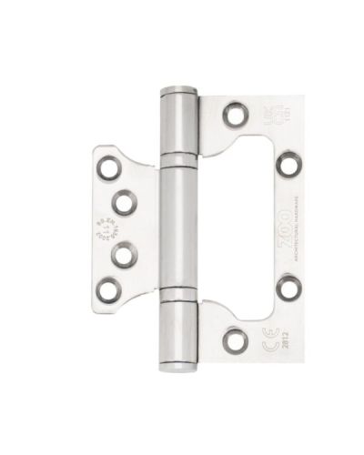 Zoo Hardware Flush / Interleaf Hinge Pair – CE/UKCA – Grade 11 – Satin Stainless Steel ZHSSFH-243S