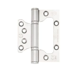 Zoo Hardware Flush / Interleaf Hinge Pair – CE/UKCA – Grade 11 – Satin Stainless Steel ZHSSFH-243S