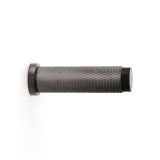 Alexander And Wilks Brunel Diamond Knurled 75mm Cylinder Doorstop Dark Bronze Pvd AW600-75-DBZPVD