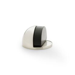 Alexander And Wilks Floor Mounted Oval Shielded Doorstop 45mm Satin Nickel AW631SN