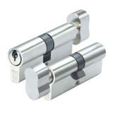 Zoo Hardware P5 90mm Cylinder and Turn Keyed to Differ Nickel P5EP90CTNPE