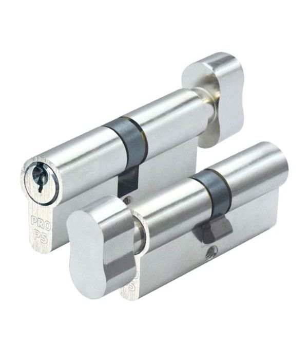 Zoo Hardware P5 90mm Cylinder and Turn Keyed to Differ Nickel P5EP90CTNPE