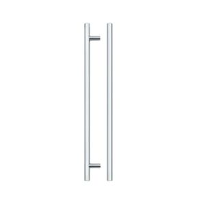 Zoo Hardware TDFPT-224-284CP T Bar Cabinet handle 224mm CTC, 284mm Total length Polished Chrome Finish