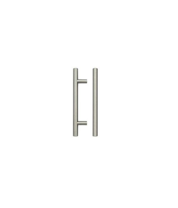 Zoo Hardware TDFPT-96-156BN T Bar Cabinet handle 96mm CTC, 156mm Total length Brushed Nickel Finish