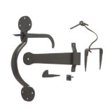 200x30x7mm Suffolk latch Black finish