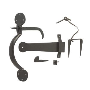 200x30x7mm Suffolk latch Black finish