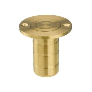Zoo Hardware ZAS14A-PVDSB Dust socket for flush bolt-to Suit Wood – Satin Brass Finish