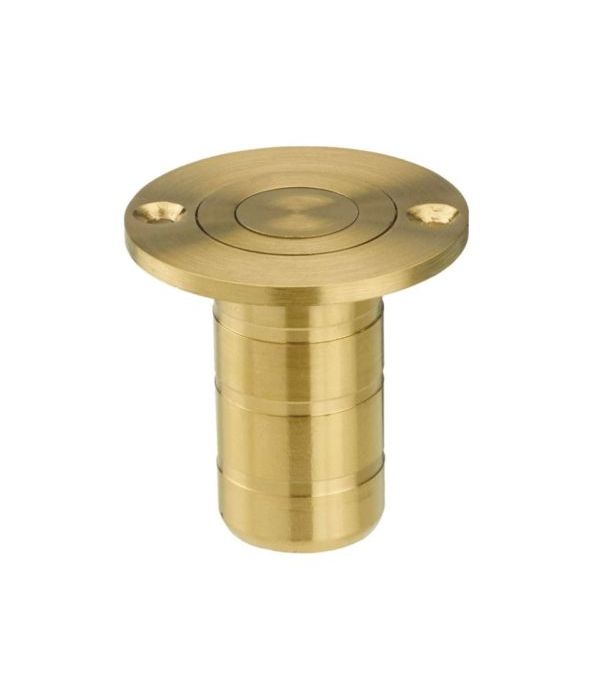 Zoo Hardware ZAS14A-PVDSB Dust socket for flush bolt-to Suit Wood – Satin Brass Finish