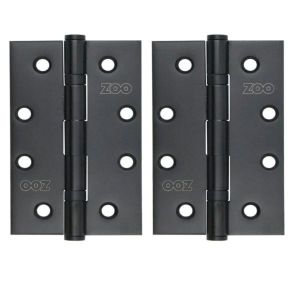 Zoo Hardware ZHSS63MB Slim Knuckle Bearing Hinge Stainless Steel – Grade 201 – 102 x 63 x 2.5mm – Matt Black
