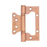 Zoo Hardware Flush / Interleaf Hinge Pair – CE/UKCA – Grade 11 – Brushed Bronze PVD ZHSSFH-243S-PVDBZ