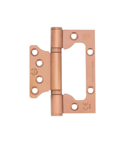 Zoo Hardware Flush / Interleaf Hinge Pair – CE/UKCA – Grade 11 – Brushed Bronze PVD ZHSSFH-243S-PVDBZ
