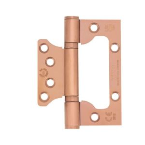 Zoo Hardware Flush / Interleaf Hinge Pair – CE/UKCA – Grade 11 – Brushed Bronze PVD ZHSSFH-243S-PVDBZ