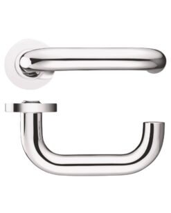 Lever on Round Rose 19mm Return to Door Handle