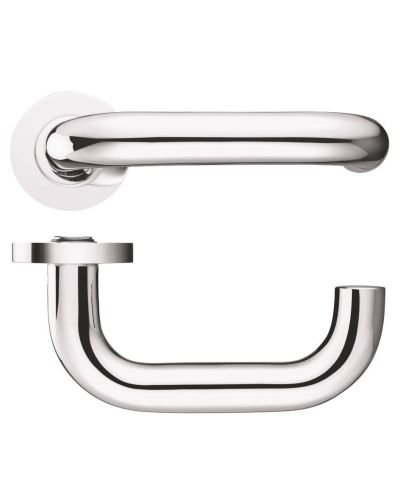 Lever on Round Rose 19mm Return to Door Handle