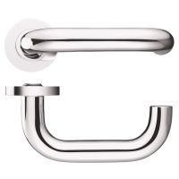 Lever on Round Rose 19mm Return to Door Handle